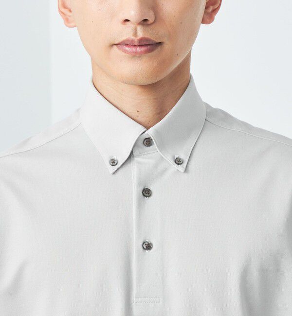 UNITED ARROWS green label relaxing「DUADRY CLEAN バーズアイ ボタンダウン ポロシャツ -吸水速乾・抗菌-」|ポロシャツ|