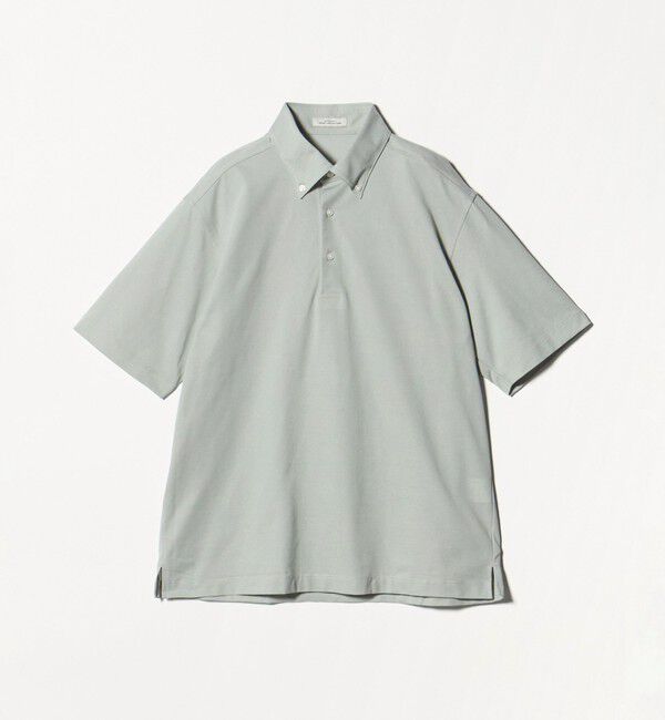 UNITED ARROWS green label relaxing「DUADRY CLEAN バーズアイ ボタンダウン ポロシャツ -吸水速乾・抗菌-」|ポロシャツ|LIME