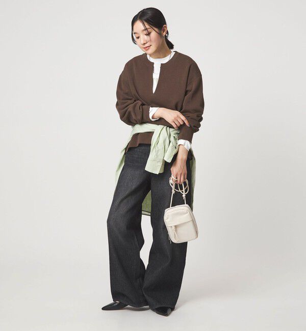 UNITED ARROWS green label relaxing「【WEB限定】＜at ease＞ダブルフェイス プルオーバー カットソー」|Tシャツ・カットソー|