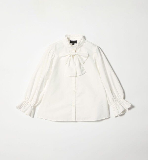 UNITED ARROWS green label relaxing「スタンドカラー フリルリボン ブラウス/ キッズ 110cm-130cm」|シャツ・ブラウス|