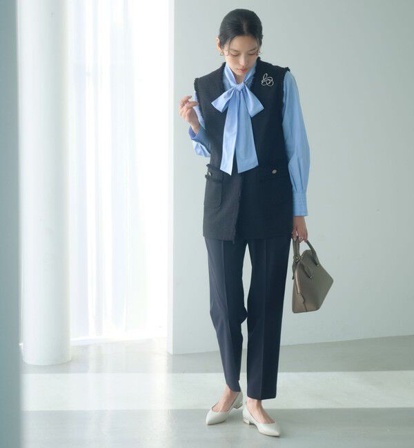 UNITED ARROWS green label relaxing「［size SHORT/TALLあり］パウドレ テーパード パンツ ウォッシャブル ストレッチ」|スラックス|