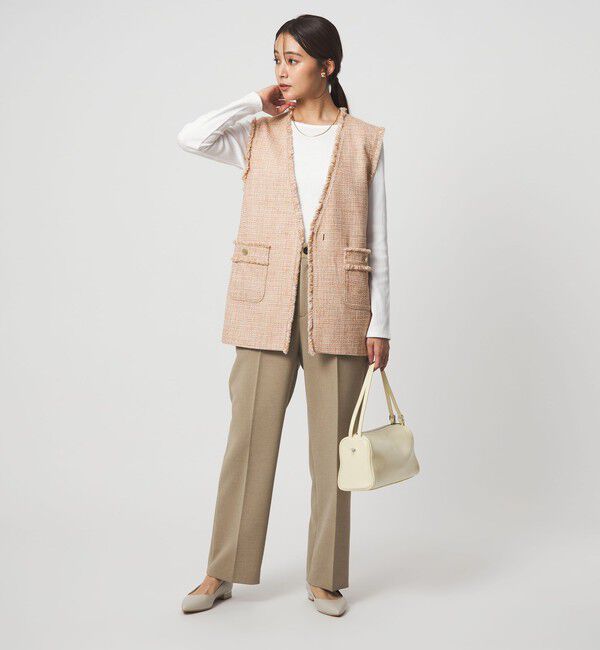 UNITED ARROWS green label relaxing「［size SHORTあり］ライト ツイードライク ジレ」|ベスト・ジレ|