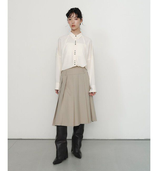 EMMEL REFINES「＜EMMEL REFINES＞EM V/ポプリン オーバー シャツ」|シャツ・ブラウス|