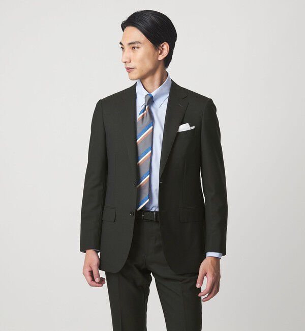 UNITED ARROWS green label relaxing「REDA トロピカル 無地 2B RV スーツジャケット」|スーツ|DK.GREEN