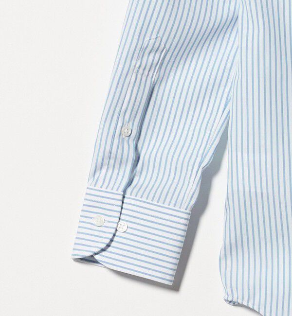 UNITED ARROWS green label relaxing「コットン ストライプ ワイドカラー ドレスシャツ -イージーアイロン-」|シャツ・ブラウス|