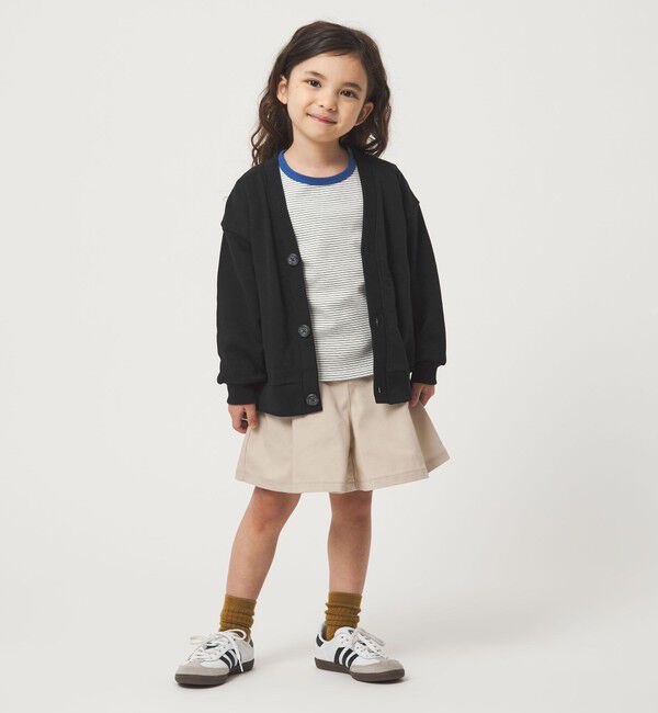 UNITED ARROWS green label relaxing「裏毛 Vネック カーディガン / キッズ  100cm-160cm」|カーディガン|