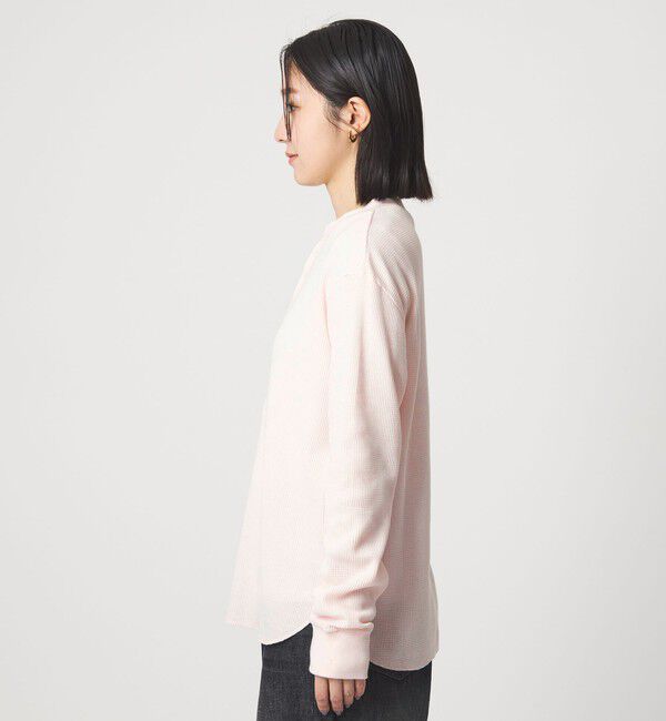 UNITED ARROWS green label relaxing「【WEB限定】＜at ease＞ワッフル ヘンリーネック ロングスリーブ カットソー」|Tシャツ・カットソー|