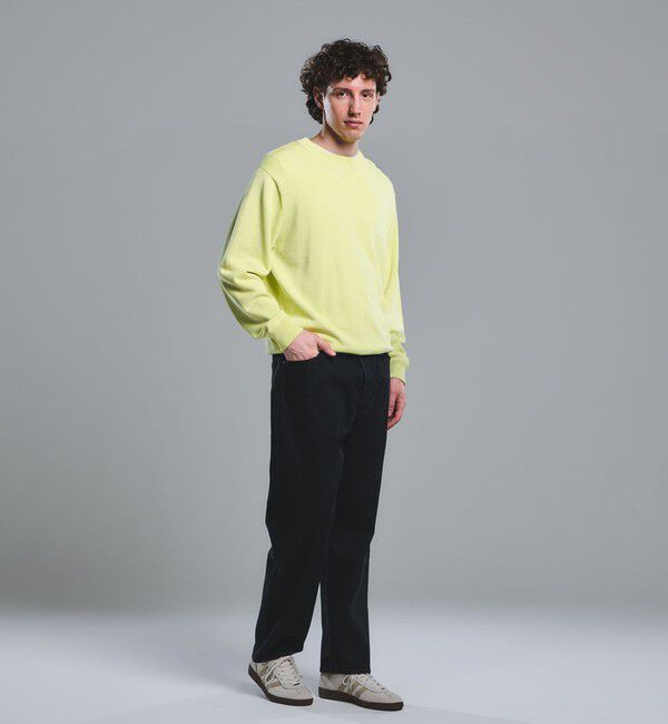 UNITED ARROWS green label relaxing「コットン シルク ミックス インレイ クルーネック ニット」|ニット・セーター|