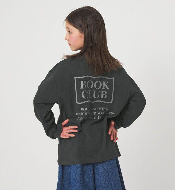 UNITED ARROWS green label relaxing「【別注】＜BOOK CLUB＞ロゴ ロングスリーブTシャツ / キッズ  140cm-150cm」|Tシャツ・カットソー|