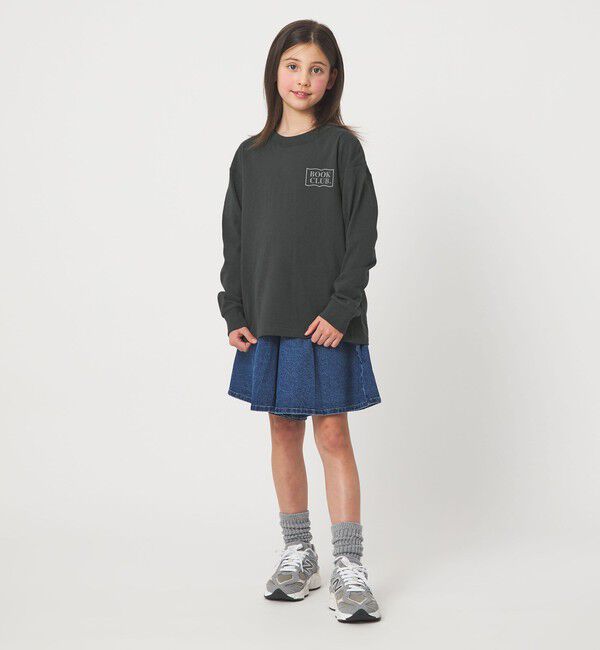 UNITED ARROWS green label relaxing「【別注】＜BOOK CLUB＞ロゴ ロングスリーブTシャツ / キッズ  140cm-150cm」|Tシャツ・カットソー|