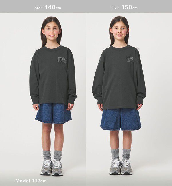 UNITED ARROWS green label relaxing「【別注】＜BOOK CLUB＞ロゴ ロングスリーブTシャツ / キッズ  140cm-150cm」|Tシャツ・カットソー|