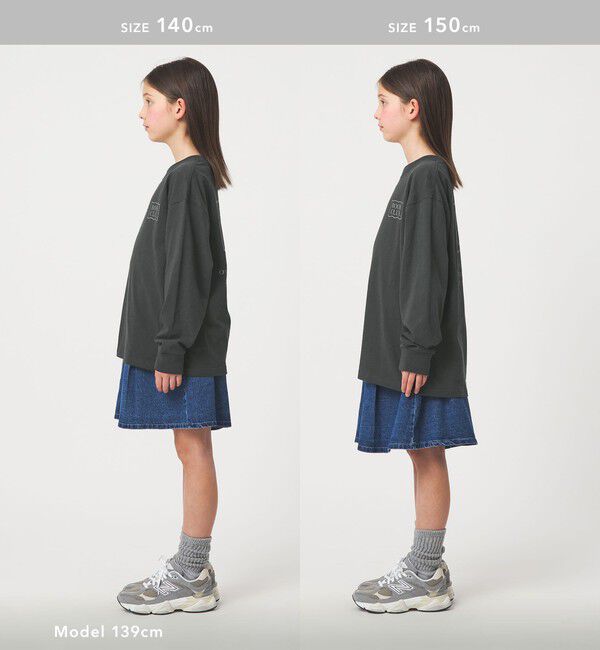 UNITED ARROWS green label relaxing「【別注】＜BOOK CLUB＞ロゴ ロングスリーブTシャツ / キッズ  140cm-150cm」|Tシャツ・カットソー|