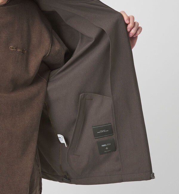 UNITED ARROWS green label relaxing「FREELITCH リブ ブルゾン -2WAYストレッチ・吸水速乾-」|ブルゾン・スタジャン|