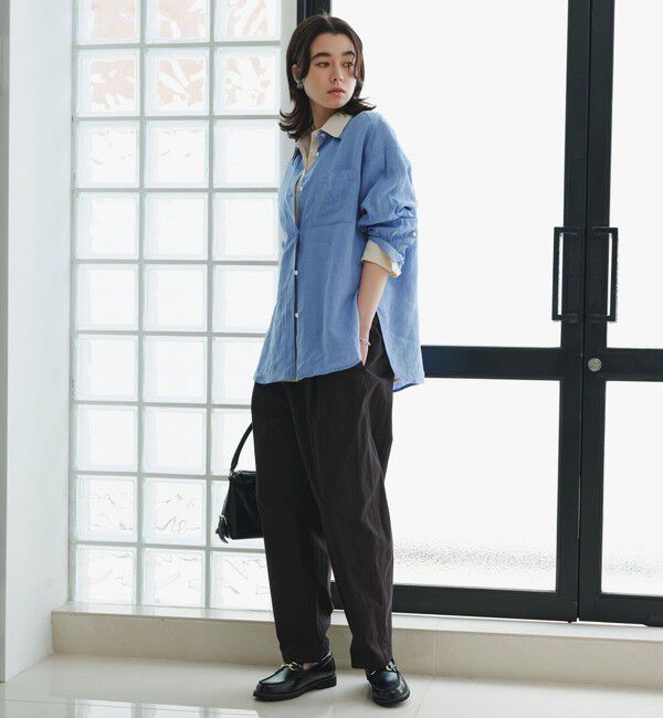 UNITED ARROWS green label relaxing「【結論シリーズ】リネン2WAYシャツ［size SHORTあり］」|シャツ・ブラウス|