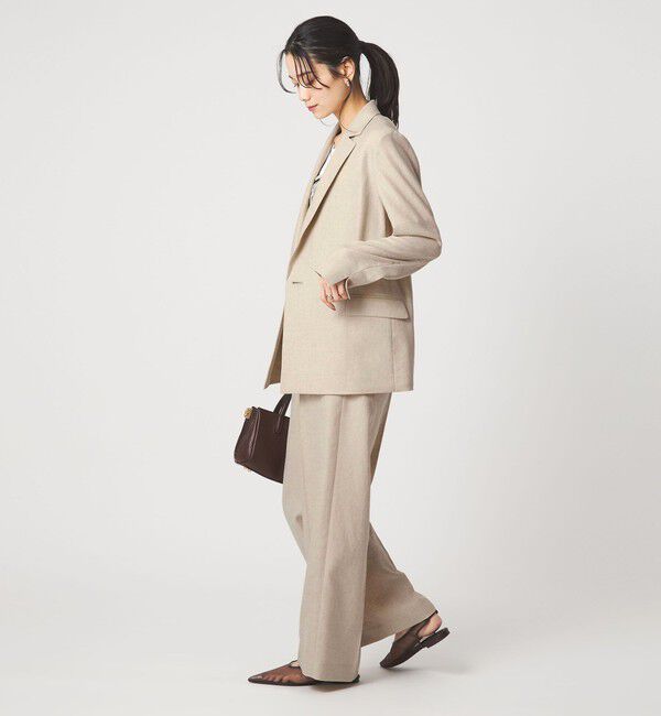 UNITED ARROWS green label relaxing「［size SHORTあり］リネンライク 2B ジャケット」|テーラードジャケット|