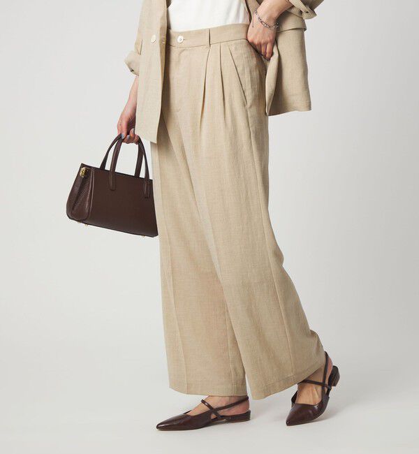 UNITED ARROWS green label relaxing「［size SHORT/TALLあり］シアーエア ワイド パンツ マシンウォッシャブル」|その他|