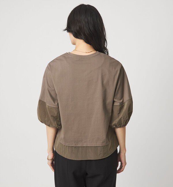 UNITED ARROWS green label relaxing「タフタ ドッキング ボリュームスリーブ プルオーバー」|Tシャツ・カットソー|