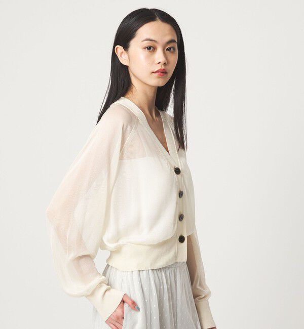 EMMEL REFINES「＜EMMEL REFINES＞EM HW ラメシアー カーディガン」|カーディガン|