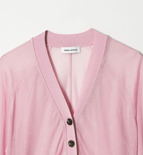 EMMEL REFINES「＜EMMEL REFINES＞EM HW ラメシアー カーディガン」|カーディガン|