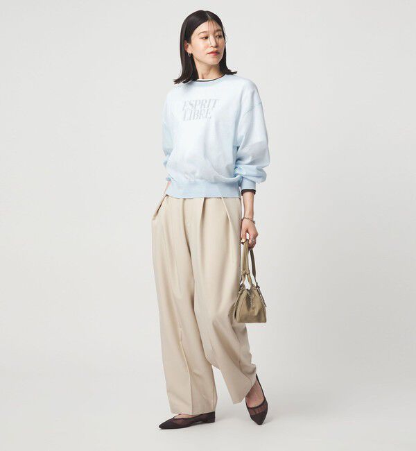 UNITED ARROWS green label relaxing「【WEB限定】＜at ease＞バイカラー シアー ニット プルオーバー」|ニット・セーター|