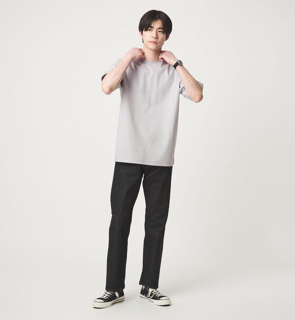 UNITED ARROWS green label relaxing「オーガニックコットン ポンチ クルーネック Tシャツ -接触冷感-」|Tシャツ・カットソー|