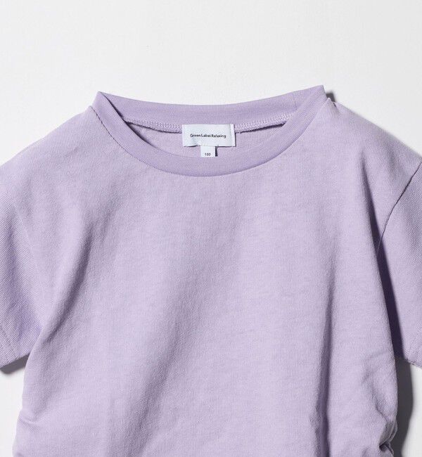 UNITED ARROWS green label relaxing「【WEB限定】サイドギャザー チビ Tシャツ 100cm-160cm」|Tシャツ・カットソー|
