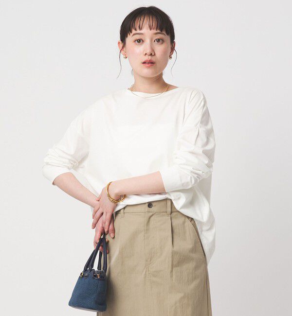 UNITED ARROWS green label relaxing「バック スリット プルオーバー」|Tシャツ・カットソー|OFF WHITE