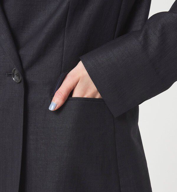 UNITED ARROWS green label relaxing「［size SHORTあり］ライト リネンライク ジャケット UVカット 通気性」|テーラードジャケット|