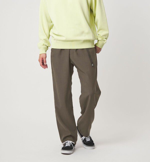 UNITED ARROWS green label relaxing「【別注】＜Gramicci＞麻 ブレンド ワイドテーパード イージーパンツ」|その他|DK.BROWN