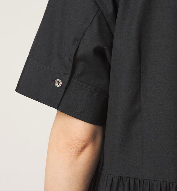 UNITED ARROWS green label relaxing「［size SHORT/TALLあり］ワッシャー プリーツ ショートスリーブ ワンピース」|ワンピース|