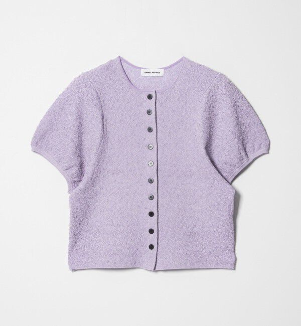 EMMEL REFINES「＜EMMEL REFINES＞EMジャガード パフスリーブ プルオーバー ＆ カーディガン」|ニット・セーター|