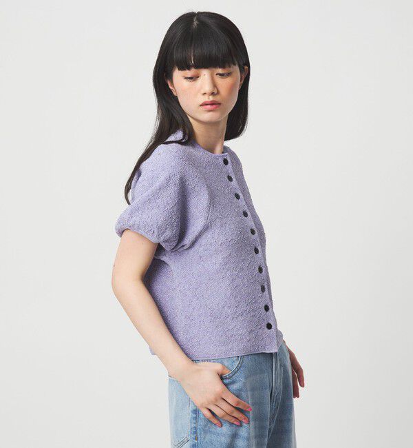 EMMEL REFINES「＜EMMEL REFINES＞EMジャガード パフスリーブ プルオーバー ＆ カーディガン」|ニット・セーター|