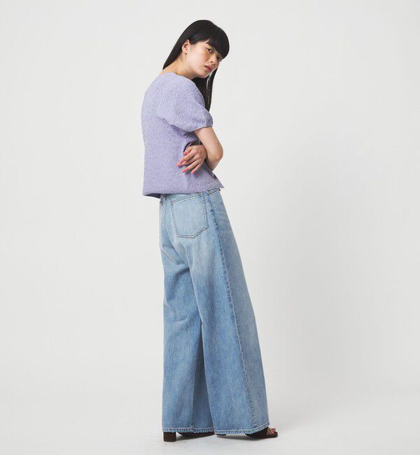 EMMEL REFINES「＜EMMEL REFINES＞EMジャガード パフスリーブ プルオーバー ＆ カーディガン」|ニット・セーター|