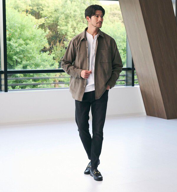 BEAUTY&YOUTH UNITED ARROWS「【WEB限定 WARDROBE SMART】スエードライク シャツ」|シャツ・ブラウス|