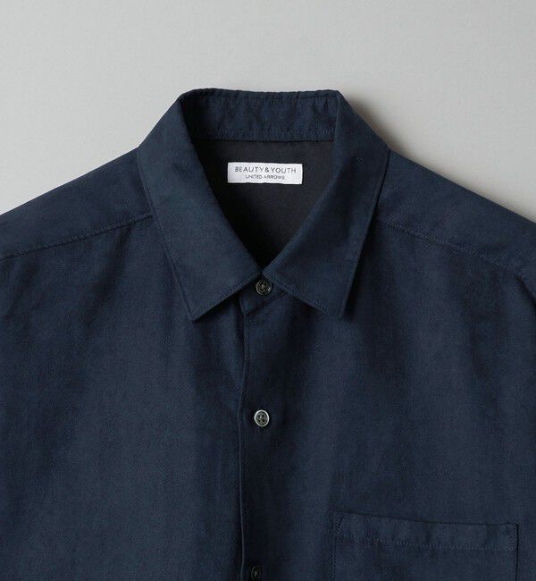 BEAUTY&YOUTH UNITED ARROWS「【WEB限定 WARDROBE SMART】スエードライク シャツ」|シャツ・ブラウス|