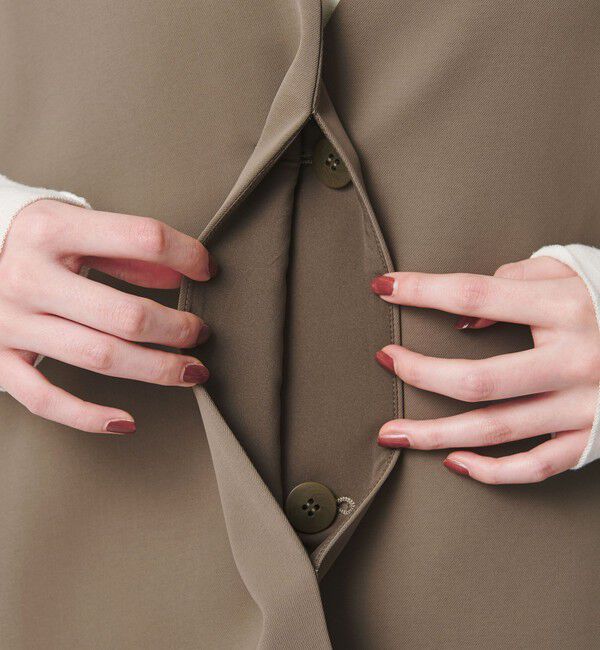 BEAUTY&YOUTH UNITED ARROWS「【WEB限定 Wardrobe DAILY MINIMAL】ダブルクロス リボンベルトジレ ウォッシャブル」|ベスト・ジレ|