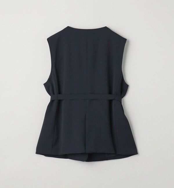 BEAUTY&YOUTH UNITED ARROWS「【WEB限定 Wardrobe DAILY MINIMAL】ダブルクロス リボンベルトジレ ウォッシャブル」|ベスト・ジレ|