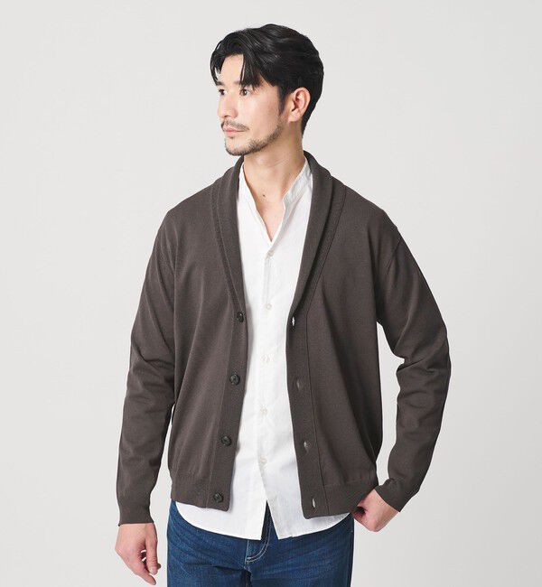 BEAUTY&YOUTH UNITED ARROWS「【WEB限定 WARDROBE SMART】KOUKIN ショールカラー カーディガン【抗菌・防臭】」|カーディガン|