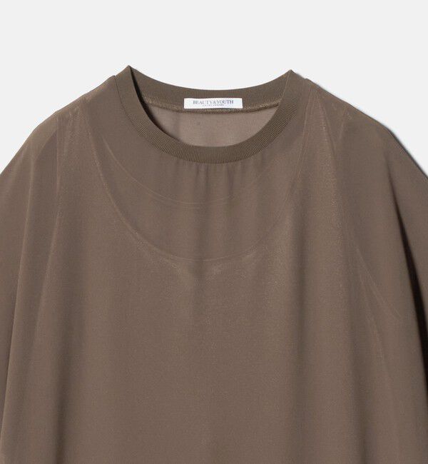 BEAUTY&YOUTH UNITED ARROWS「シフォンレイヤード ドルマンスリーブ ワンピース 」|ワンピース|