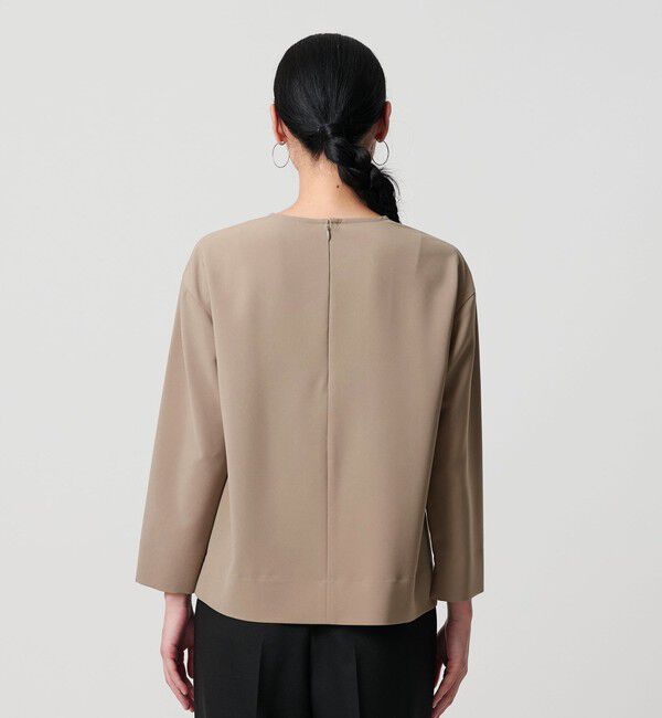 BEAUTY&YOUTH UNITED ARROWS「【WEB限定 Wardrobe DAILY MINIMAL】クルーネックブラウス ウォッシャブル」|シャツ・ブラウス|