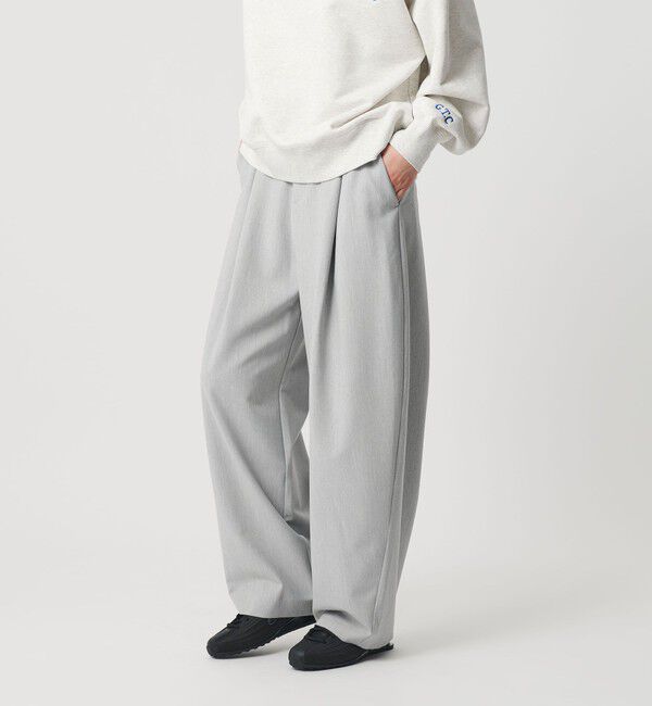 BEAUTY&YOUTH UNITED ARROWS「ポリエステルブレンド カーブパンツ」|スラックス|