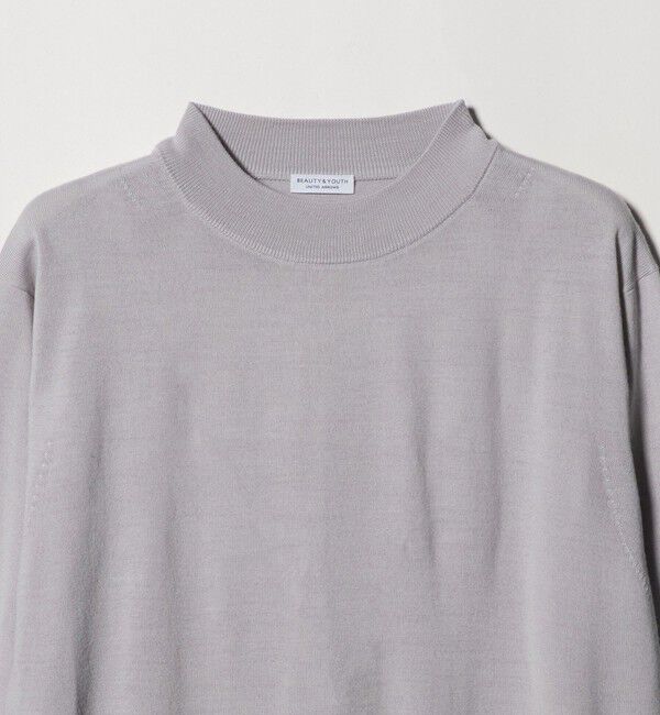 BEAUTY&YOUTH UNITED ARROWS「【WEB限定 WARDROBE SMART】マシーンウォッシャブル ウールミックス ジャケット クルーネック」|ニット・セーター|