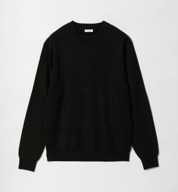 BEAUTY&YOUTH UNITED ARROWS「【WEB限定 WARDROBE SMART】マシーンウォッシャブル ウールミックス アゼ クルーネック」|ニット・セーター|