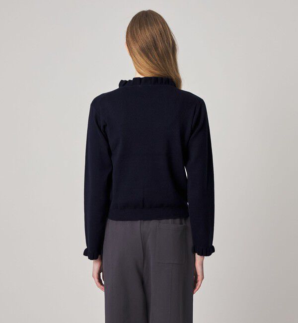 STEVEN ALAN「＜Steven Alan＞コットン カシミヤ フリル ニット」|ニット・セーター|