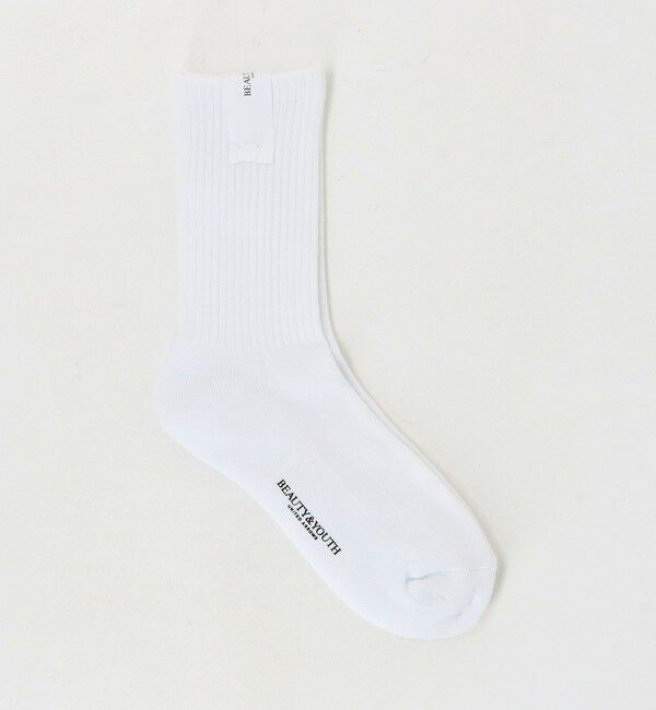 BEAUTY&YOUTH UNITED ARROWS「ペール リブソックス」|ソックス|WHITE