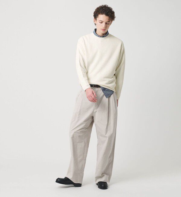 BEAUTY&YOUTH UNITED ARROWS「WJQ カットオフ クルーネック ニット ウォッシャブル」|ニット・セーター|