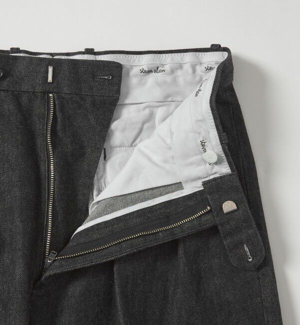 STEVEN ALAN「＜Steven Alan＞ 13.5oz デニム インツープリーツ ドレス トラウザーズ」|スラックス|