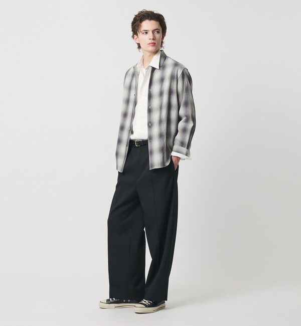 BEAUTY&YOUTH UNITED ARROWS「ドライ ネル オンブレ レギュラーカラー シャツ GRANDE型」|シャツ・ブラウス|