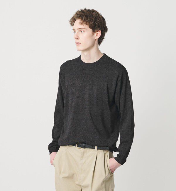 BEAUTY&YOUTH UNITED ARROWS「フュージョン カラー ロングスリーブ ニットT」|ニット・セーター|