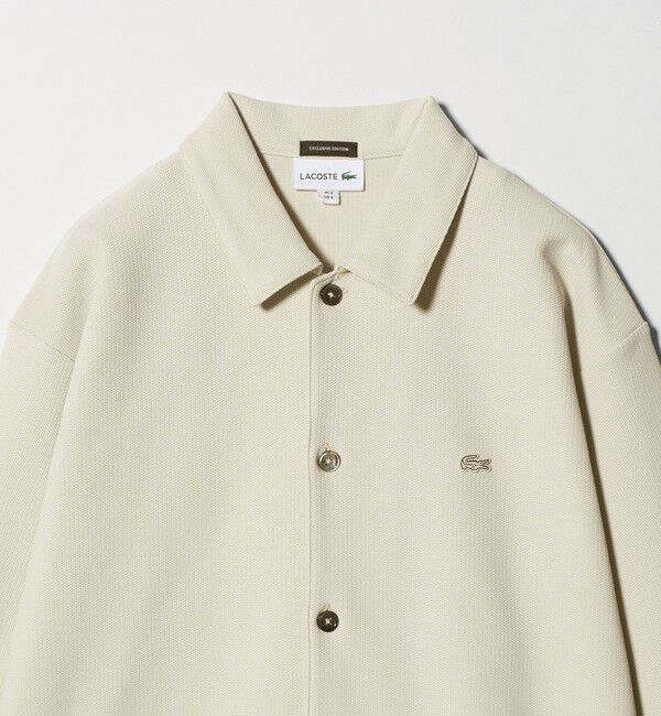 BEAUTY&YOUTH UNITED ARROWS「＜LACOSTE for BEAUTY&YOUTH＞ワントーン シャツ ジャケット」|カーディガン|